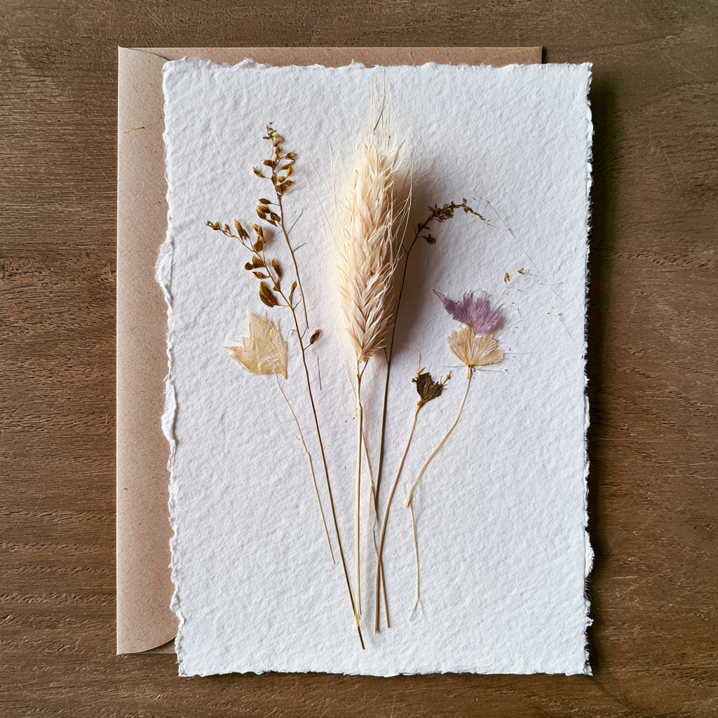 Pressed Flower Handmade Card